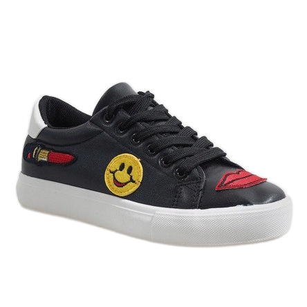 Sorte sneakers BL75 stempel 1