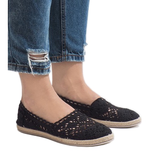 JX57P sorte blonder sneakers 2