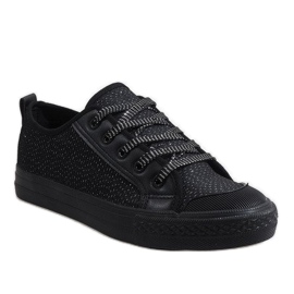 Sort glitter sneakers BOK-1138 1