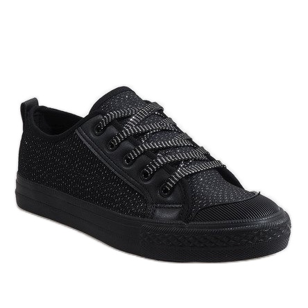 Sort glitter sneakers BOK-1138 1
