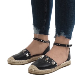 Sorte espadriller med Favara nitter 1