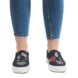 Sorte NB102P slip-on sneakers 1
