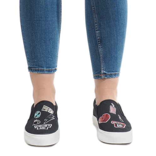 Sorte NB102P slip-on sneakers 1