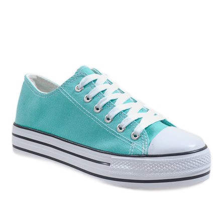 Mint sneakers på B72B-11 platformen grøn 1