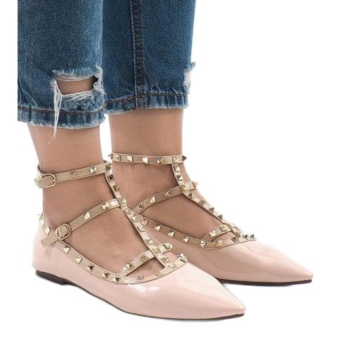 Lyserøde lakerede ballerinaer 127-12 2