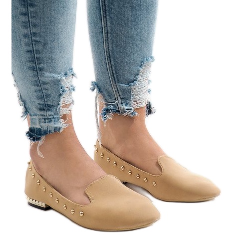 Kamel loafers ballerinaer ZHC-980 brun 1