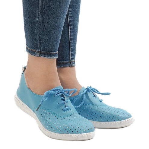 Sorte openwork sneakers HR61116 blå 1