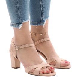 Lyserøde højhælede sandaler FH39002 1