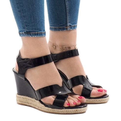 Sorte kile sandaler LWF-5H5670 1