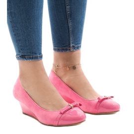 Pink pumps i ruskind 50987 lyserød 1