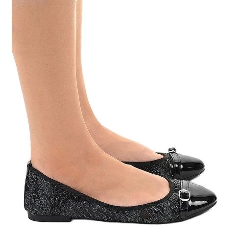 Sort åbent ballerina 98-5y 2