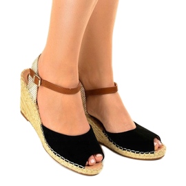 Sorte kile sandaler 2895 1