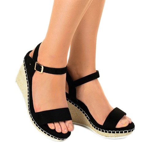 Sorte kile sandaler U-6291 1