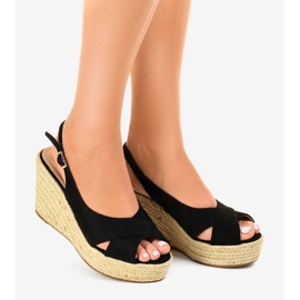 Sorte kile sandaler espadriller 68-150 1