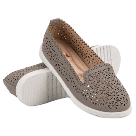 Top Shoes Herrer med krystaller grå 2