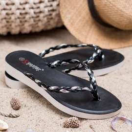 Seastar Sort flettet flip-flops 1