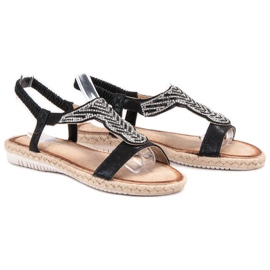 Emaks Espadrilles Slip On Sandaler sort 1