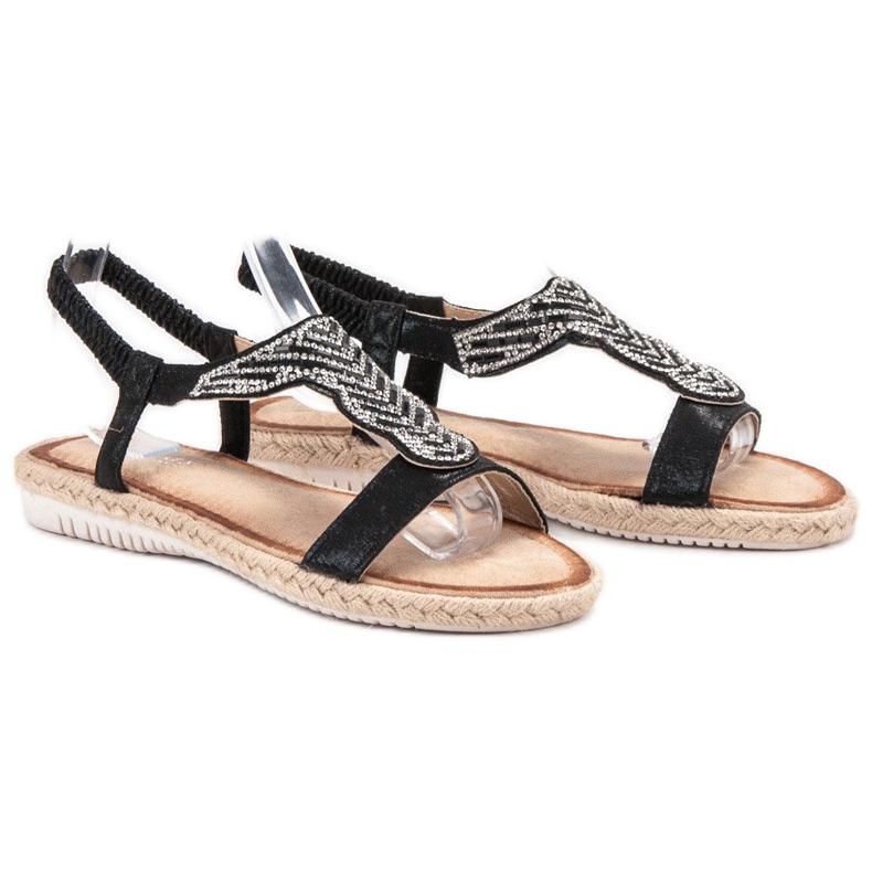 Emaks Espadrilles Slip On Sandaler sort 1