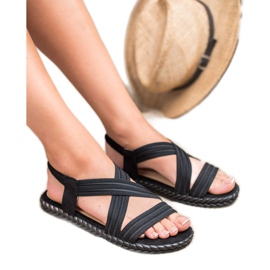 SHELOVET Behagelige damesandaler sort 1
