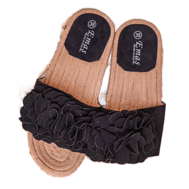 SHELOVET Sort Espadrilles 1