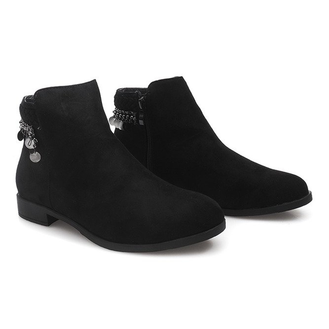 Suede LL113 sorte støvler 2