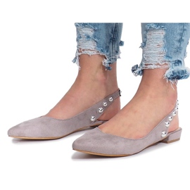 Grå ballerinaer med Marou studs 1