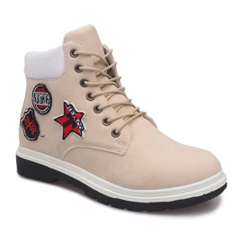 Isolerede tømmerstøvler SJ1679-5 Beige 1