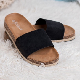 SHELOVET Ruskind Espadrilles sort 1