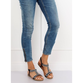 Sorte kvinders sandaler HT-67 Sort 1