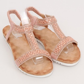 Lyserøde kvindersandaler HT-67 Pink 1