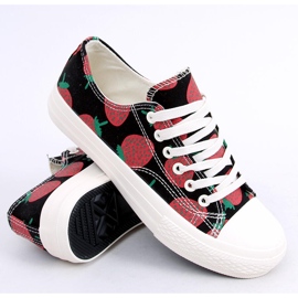 Jordbær sorte sneakers XL-21 Sort 2