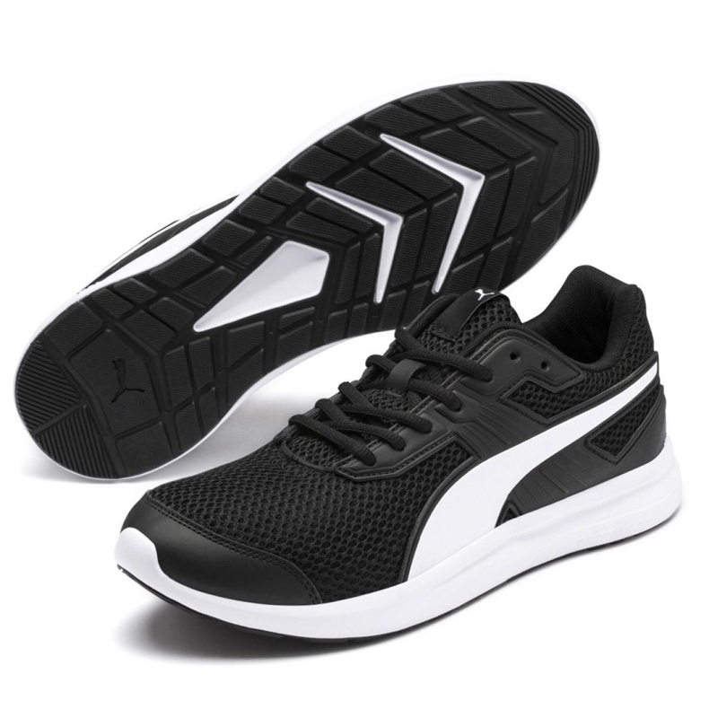 Sko Puma Escaper Core M 369985 01 sort og hvid 2