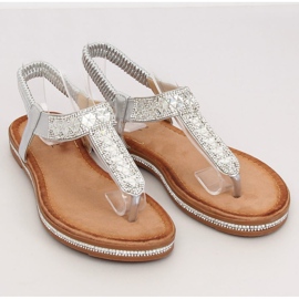 Sølv flip-flops ZY163 Sølv grå 1