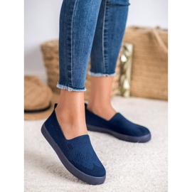SHELOVET Tekstil Slipons blå 1