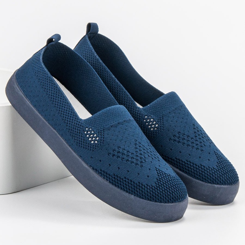 SHELOVET Tekstil Slipons blå 2