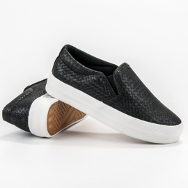 SHELOVET Sort Slip On Sneakers 1