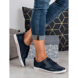 Filippo Læder brogues marineblå 2