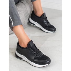 Ideal Shoes Sportssko til kvinder sort 2