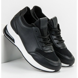 Ideal Shoes Sportssko til kvinder sort 1