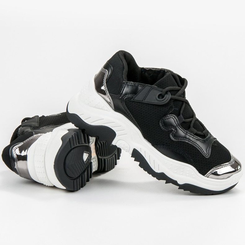 Small Swan Kvinders sorte sneakers 1