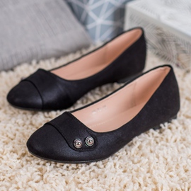 Small Swan Ballerinas med glitter sort 2