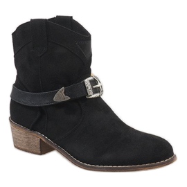 Sorte BS-6821 cowboystøvler 1