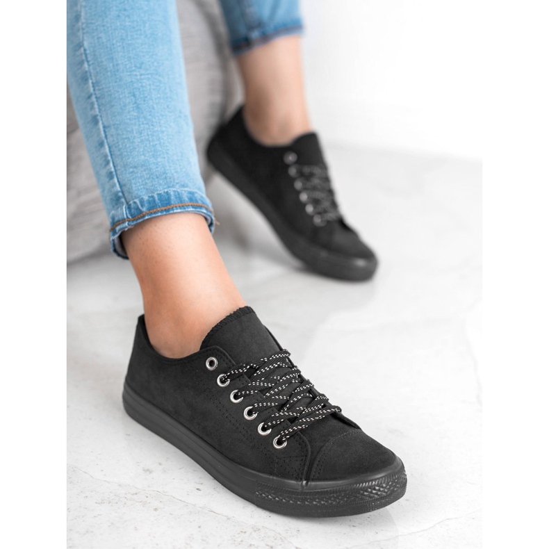 McKey Komfortable sorte sneakers 1