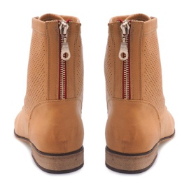 Åbne støvler 122-35 Camel brun 2