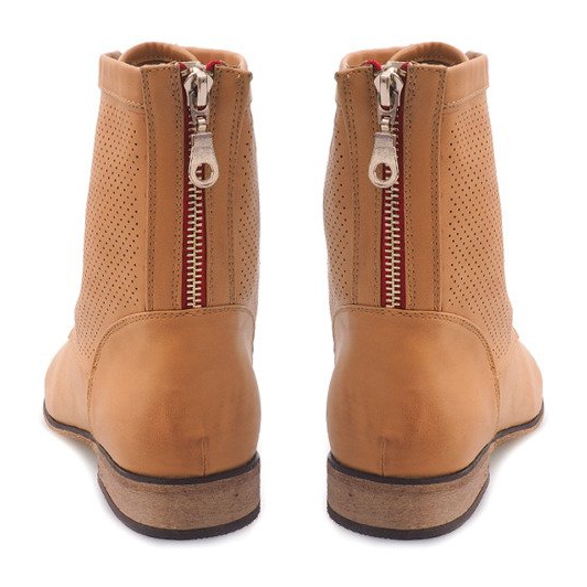 Åbne støvler 122-35 Camel brun 2