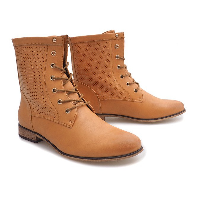 Åbne støvler 122-35 Camel brun 1