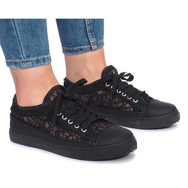 Sort Dolita openwork sneakers 1