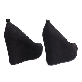 Suede Pumps On Wedge 066 Sort 2