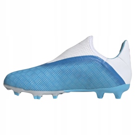 Adidas X 19.3 Ll Fg Jr EF9114 fodboldstøvler blå blå 1
