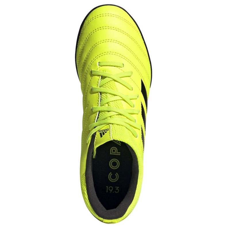 Adidas Copa 19.3 Tf Jr F35463 fodboldstøvler gul gul 2